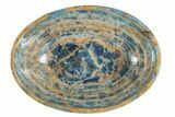 Polished, Blue Calcite Bowl - Argentina #209154-1